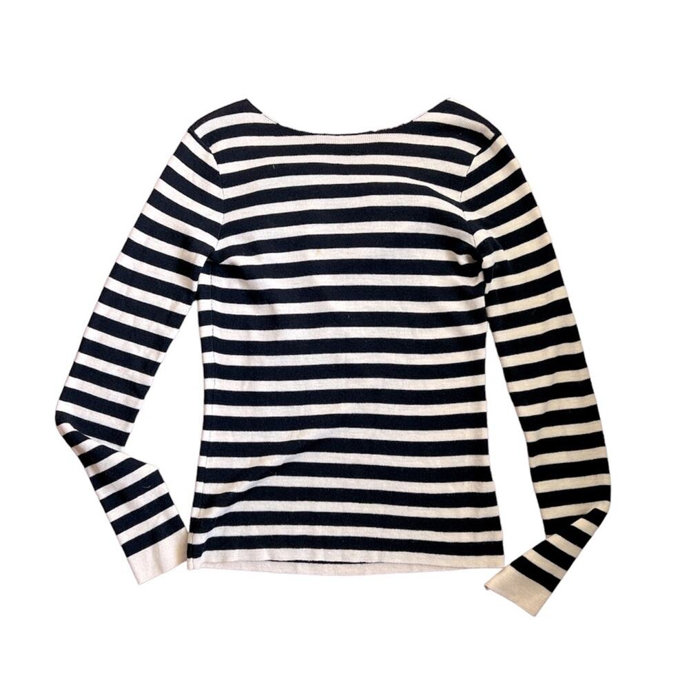 Rag and Bone | Wool Striped Sweater Cowl Neck Back size XXS